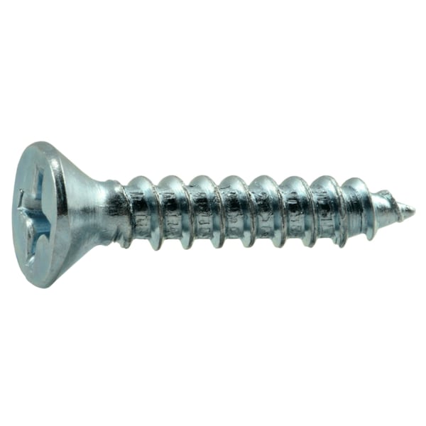 Midwest Fastener Wood Screw, #8, 7/8 in, Zinc Plated Steel Flat Head Phillips Drive, 80 PK 62764 - main